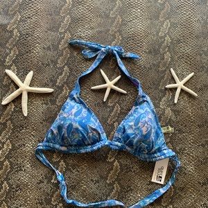 quint soul multi blue boho bliss bikini top